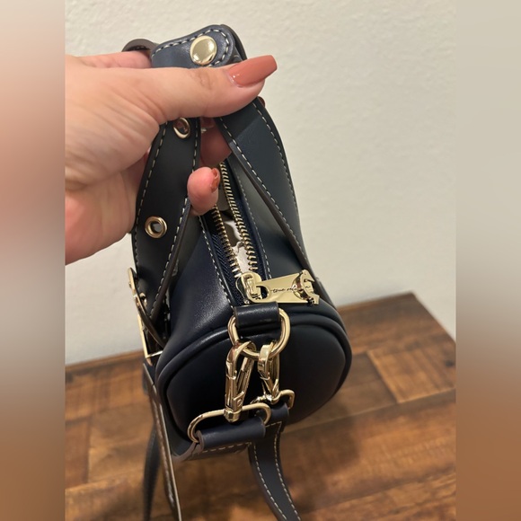 True Religion Dark Blue Mini Satchel - Picture 4 of 7